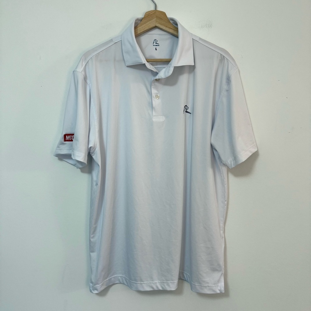 Rhoback Men’s White Performance Polo